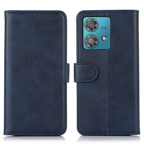 Custodia Portafoglio In Pelle Cover con Supporto N02P per Motorola Moto Edge 40 Neo 5G Blu