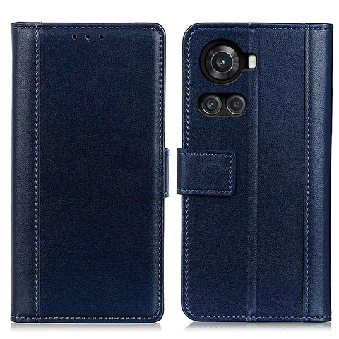 Custodia Portafoglio In Pelle Cover con Supporto N02P per OnePlus 10R 5G Blu