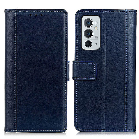 Custodia Portafoglio In Pelle Cover con Supporto N02P per OnePlus 9RT 5G Blu