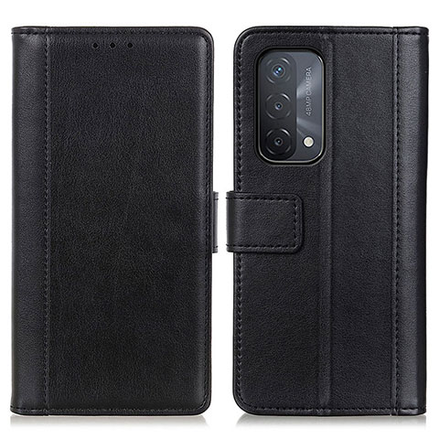 Custodia Portafoglio In Pelle Cover con Supporto N02P per Oppo A93 5G Nero