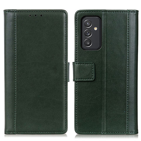 Custodia Portafoglio In Pelle Cover con Supporto N02P per Samsung Galaxy A15 4G Verde