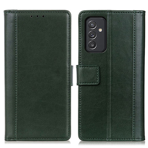 Custodia Portafoglio In Pelle Cover con Supporto N02P per Samsung Galaxy A35 5G Verde