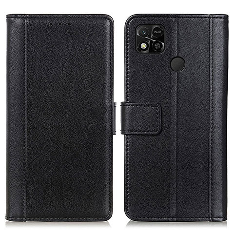 Custodia Portafoglio In Pelle Cover con Supporto N02P per Xiaomi POCO C3 Nero