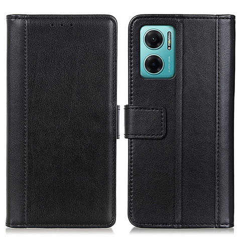 Custodia Portafoglio In Pelle Cover con Supporto N02P per Xiaomi Redmi 10 Prime Plus 5G Nero