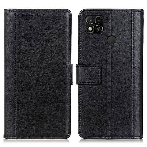 Custodia Portafoglio In Pelle Cover con Supporto N02P per Xiaomi Redmi 9C Nero