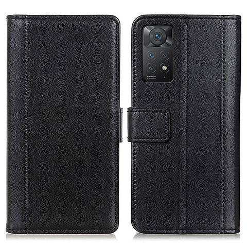 Custodia Portafoglio In Pelle Cover con Supporto N02P per Xiaomi Redmi Note 12 Pro 4G Nero