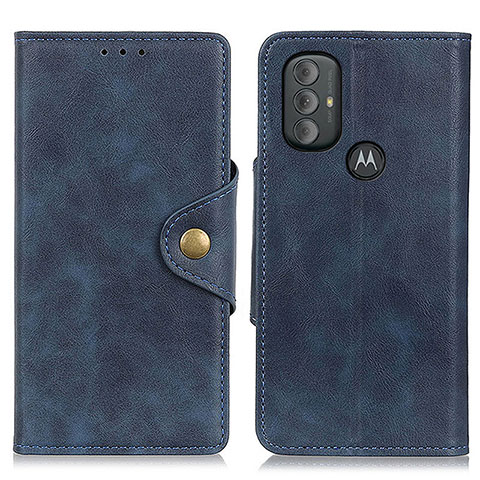 Custodia Portafoglio In Pelle Cover con Supporto N03P per Motorola Moto G Power (2022) Blu