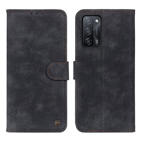 Custodia Portafoglio In Pelle Cover con Supporto N03P per Oppo A53s 5G Nero