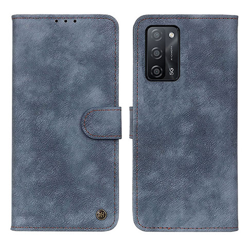 Custodia Portafoglio In Pelle Cover con Supporto N03P per Oppo A56 5G Blu