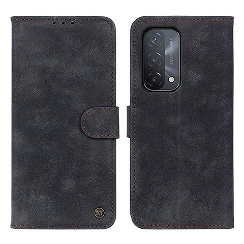 Custodia Portafoglio In Pelle Cover con Supporto N03P per Oppo A74 5G Nero