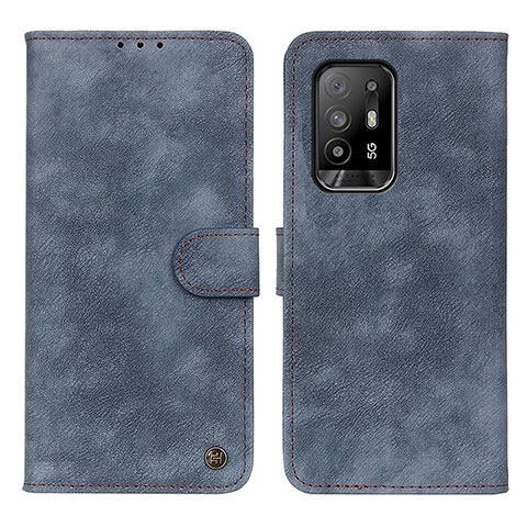 Custodia Portafoglio In Pelle Cover con Supporto N03P per Oppo A94 5G Blu