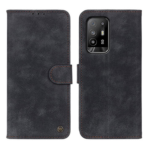 Custodia Portafoglio In Pelle Cover con Supporto N03P per Oppo A94 5G Nero