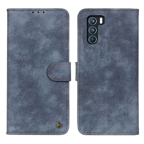 Custodia Portafoglio In Pelle Cover con Supporto N03P per Oppo K9 Pro 5G Blu