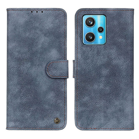 Custodia Portafoglio In Pelle Cover con Supporto N03P per Realme 9 Pro+ Plus 5G Blu