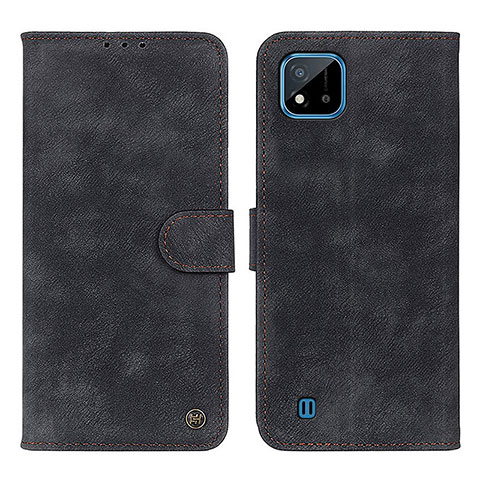 Custodia Portafoglio In Pelle Cover con Supporto N03P per Realme C11 (2021) Nero