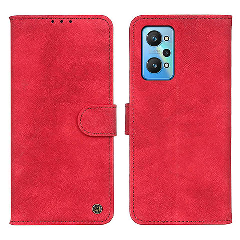 Custodia Portafoglio In Pelle Cover con Supporto N03P per Realme GT Neo2 5G Rosso