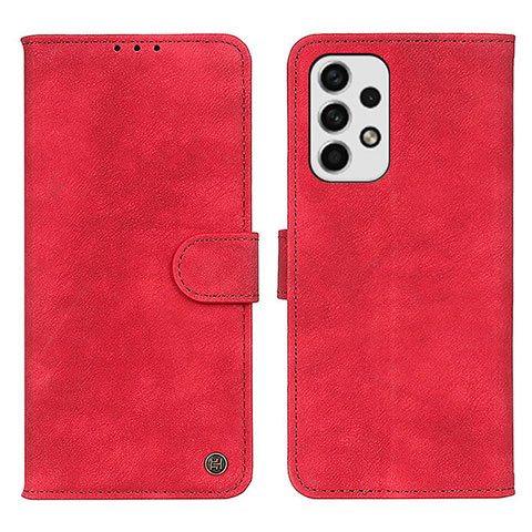 Custodia Portafoglio In Pelle Cover con Supporto N03P per Samsung Galaxy A23 4G Rosso