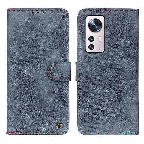 Custodia Portafoglio In Pelle Cover con Supporto N03P per Xiaomi Mi 12X 5G Blu