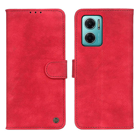 Custodia Portafoglio In Pelle Cover con Supporto N03P per Xiaomi Redmi 10 5G Rosso