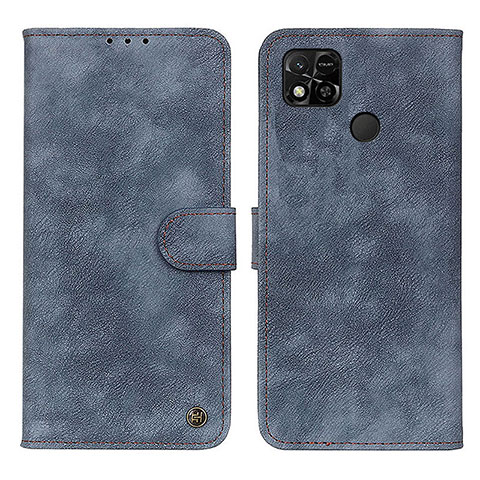 Custodia Portafoglio In Pelle Cover con Supporto N03P per Xiaomi Redmi 9 India Blu