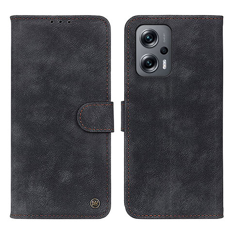 Custodia Portafoglio In Pelle Cover con Supporto N03P per Xiaomi Redmi Note 11T Pro 5G Nero