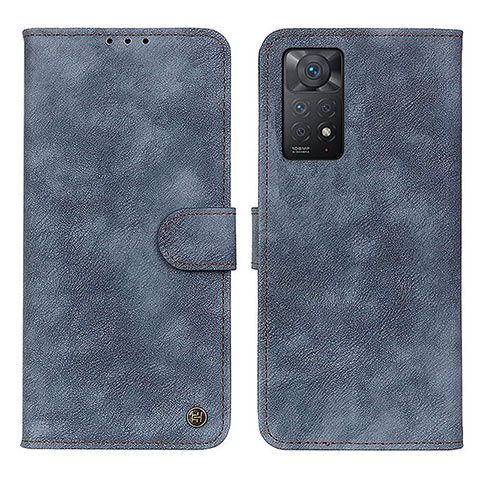 Custodia Portafoglio In Pelle Cover con Supporto N03P per Xiaomi Redmi Note 12 Pro 4G Blu