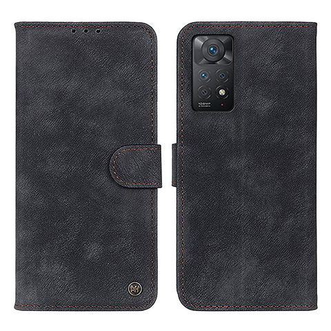 Custodia Portafoglio In Pelle Cover con Supporto N03P per Xiaomi Redmi Note 12 Pro 4G Nero