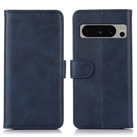 Custodia Portafoglio In Pelle Cover con Supporto N04P per Google Pixel 8 Pro 5G Blu