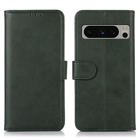 Custodia Portafoglio In Pelle Cover con Supporto N04P per Google Pixel 8 Pro 5G Verde