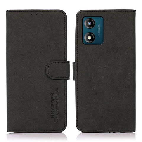 Custodia Portafoglio In Pelle Cover con Supporto N04P per Motorola Moto E13 Nero