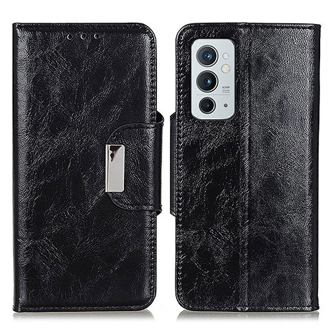 Custodia Portafoglio In Pelle Cover con Supporto N04P per OnePlus 9RT 5G Nero