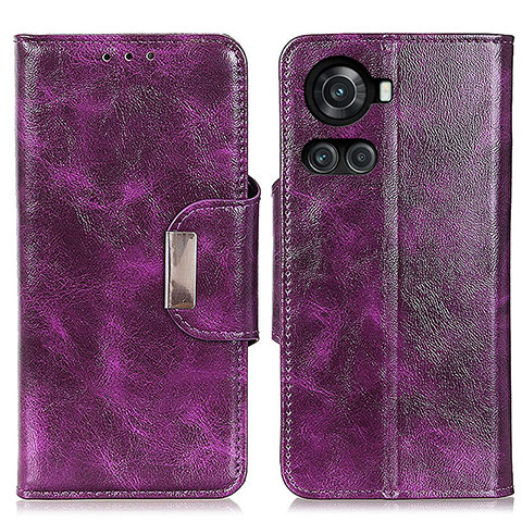 Custodia Portafoglio In Pelle Cover con Supporto N04P per OnePlus Ace 5G Viola