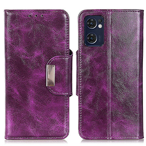 Custodia Portafoglio In Pelle Cover con Supporto N04P per OnePlus Nord CE 2 5G Viola