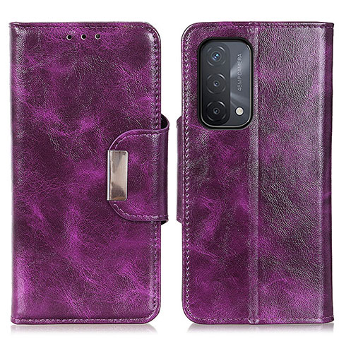 Custodia Portafoglio In Pelle Cover con Supporto N04P per OnePlus Nord N200 5G Viola