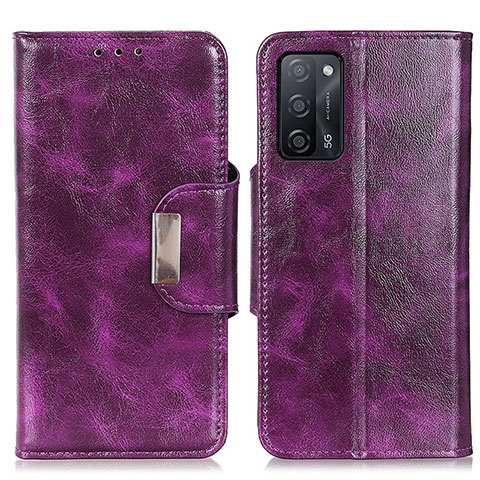 Custodia Portafoglio In Pelle Cover con Supporto N04P per Oppo A53s 5G Viola