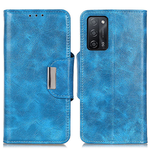 Custodia Portafoglio In Pelle Cover con Supporto N04P per Oppo A56 5G Cielo Blu