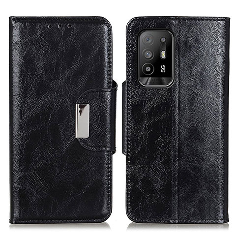 Custodia Portafoglio In Pelle Cover con Supporto N04P per Oppo A94 5G Nero