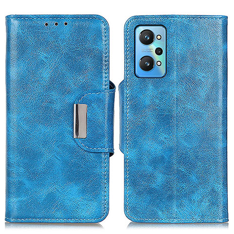 Custodia Portafoglio In Pelle Cover con Supporto N04P per Realme GT Neo 3T 5G Cielo Blu