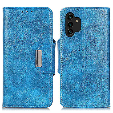 Custodia Portafoglio In Pelle Cover con Supporto N04P per Samsung Galaxy A13 4G Cielo Blu