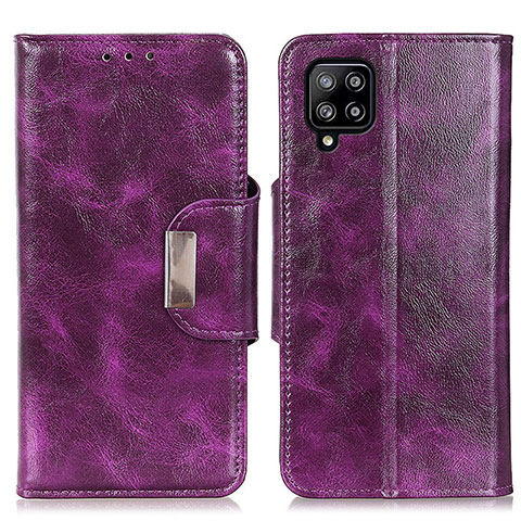 Custodia Portafoglio In Pelle Cover con Supporto N04P per Samsung Galaxy A22 4G Viola