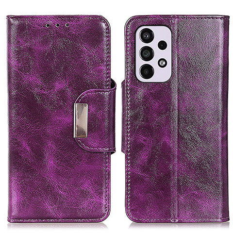 Custodia Portafoglio In Pelle Cover con Supporto N04P per Samsung Galaxy A33 5G Viola