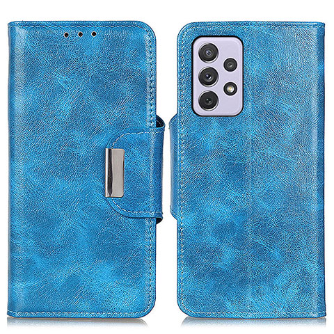 Custodia Portafoglio In Pelle Cover con Supporto N04P per Samsung Galaxy A73 5G Cielo Blu