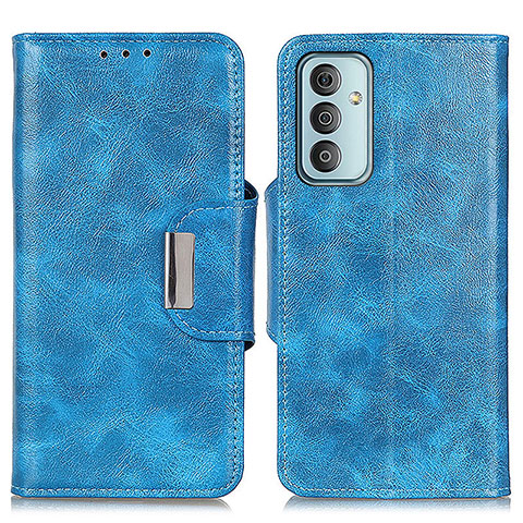 Custodia Portafoglio In Pelle Cover con Supporto N04P per Samsung Galaxy F13 4G Cielo Blu