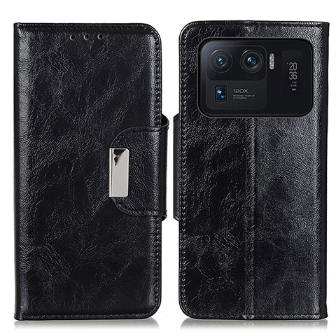 Custodia Portafoglio In Pelle Cover con Supporto N04P per Xiaomi Mi 11 Ultra 5G Nero