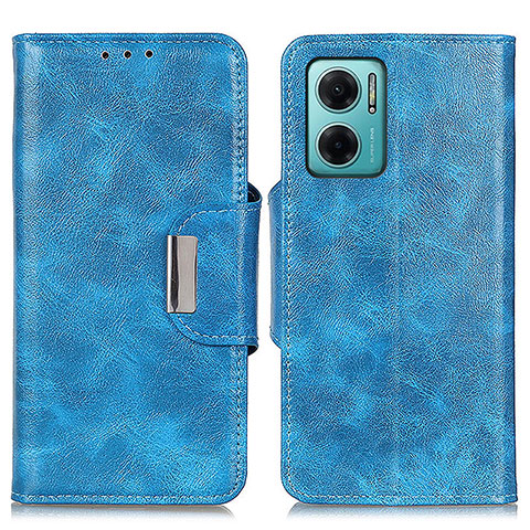 Custodia Portafoglio In Pelle Cover con Supporto N04P per Xiaomi Redmi 10 5G Cielo Blu