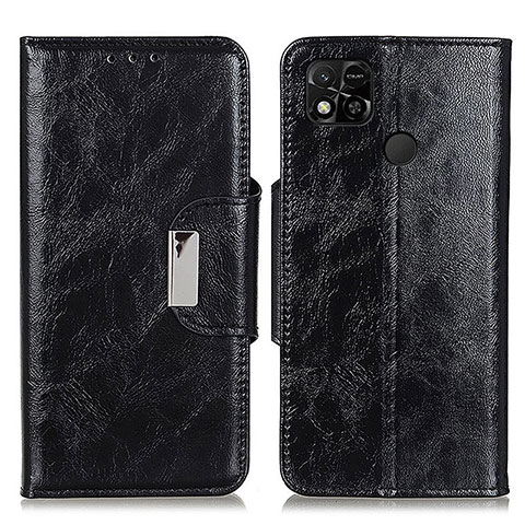 Custodia Portafoglio In Pelle Cover con Supporto N04P per Xiaomi Redmi 9C NFC Nero