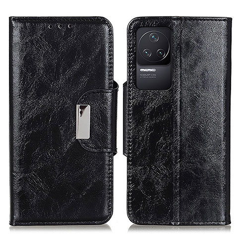 Custodia Portafoglio In Pelle Cover con Supporto N04P per Xiaomi Redmi K50 Pro 5G Nero