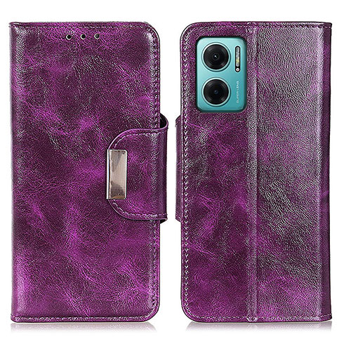 Custodia Portafoglio In Pelle Cover con Supporto N04P per Xiaomi Redmi Note 11E 5G Viola