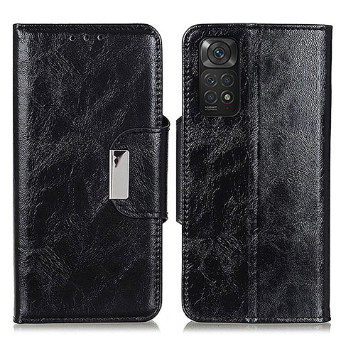 Custodia Portafoglio In Pelle Cover con Supporto N04P per Xiaomi Redmi Note 11S 4G Nero