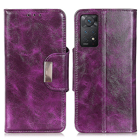 Custodia Portafoglio In Pelle Cover con Supporto N04P per Xiaomi Redmi Note 12 Pro 4G Viola